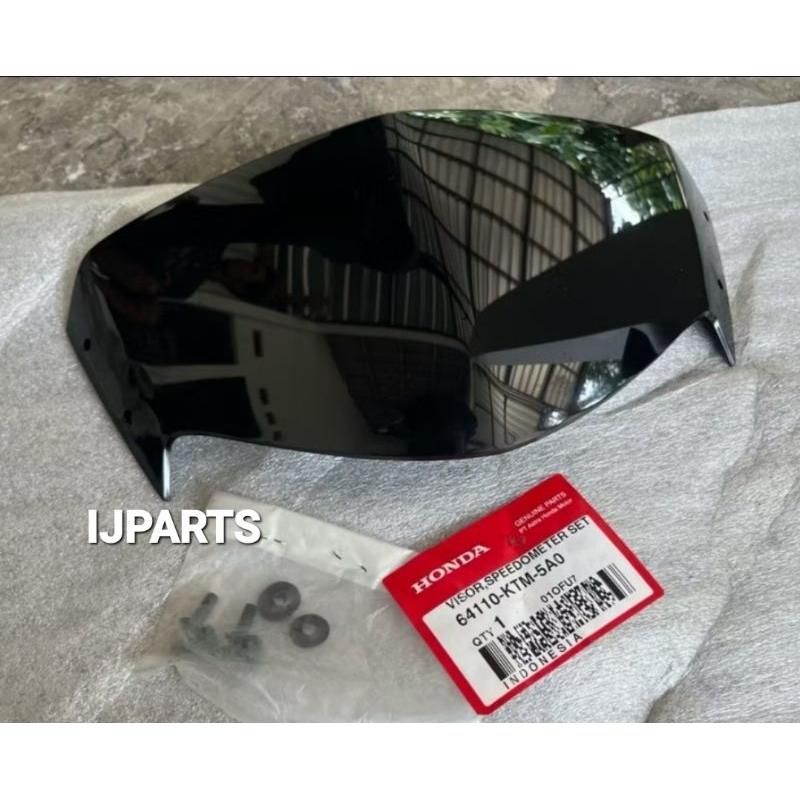 VISOR BATOK LAMPU DEPAN SUPRA X125 LAMA SET ORIGINAL AHM