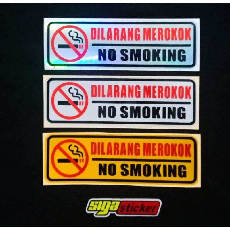 

Sticker Dilarang Merokok No Smoking Cutting 12cm