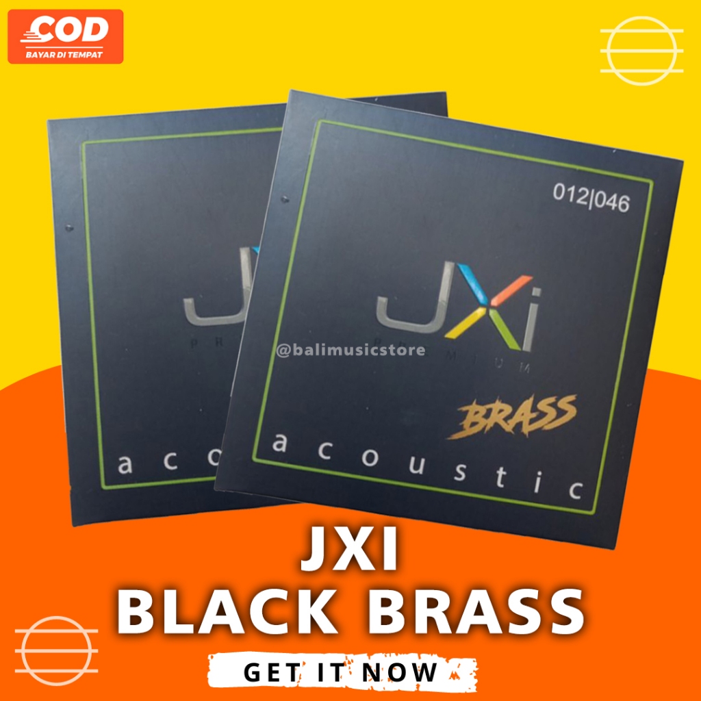 BMS - JXI Black Brass Acoustic Senar Gitar Akustik Premium Original