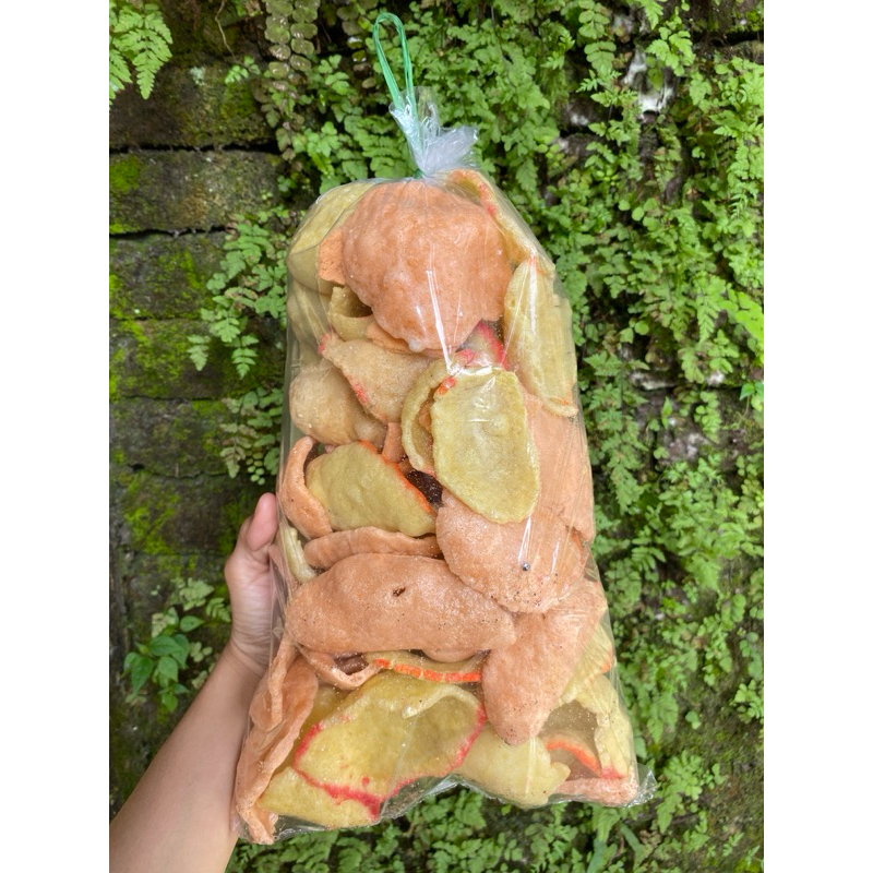 

Kerupuk Goreng Pasir Rasa Terasi Berat 165 Gram