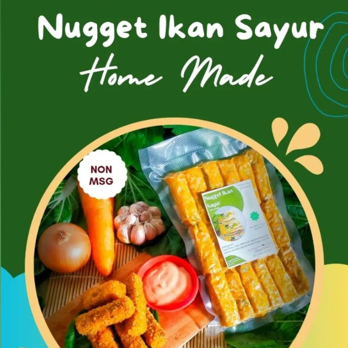 

Tangguh Homemade Olahan Sayur Hidroponik Nugget Ikan Sayur Non MSG/Tanpa Pengawet Halal Isi 18 pcs
