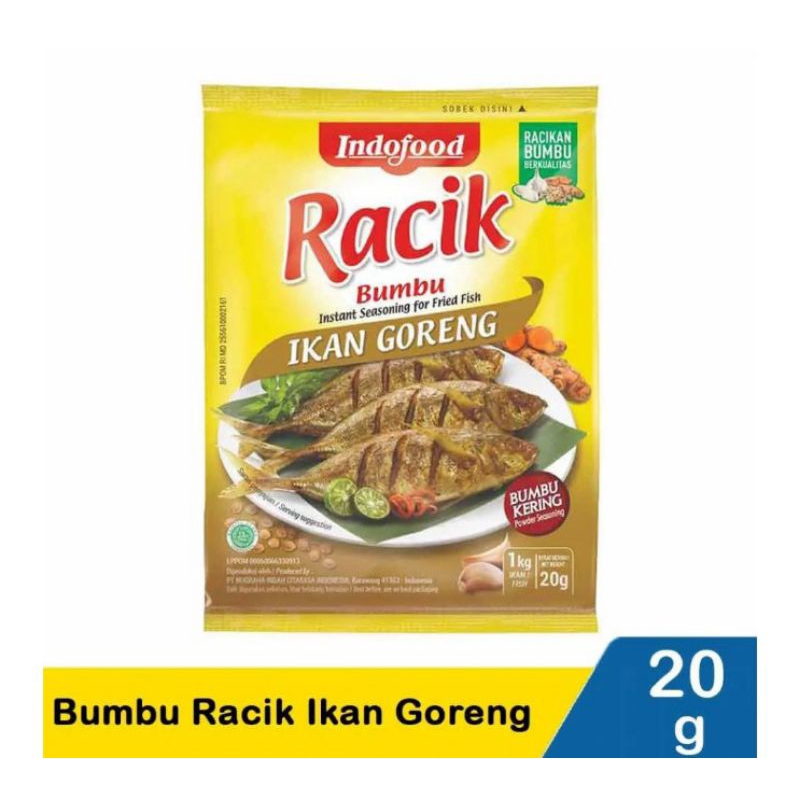 

Indofood Bumbu Racik Ikan Goreng 20G