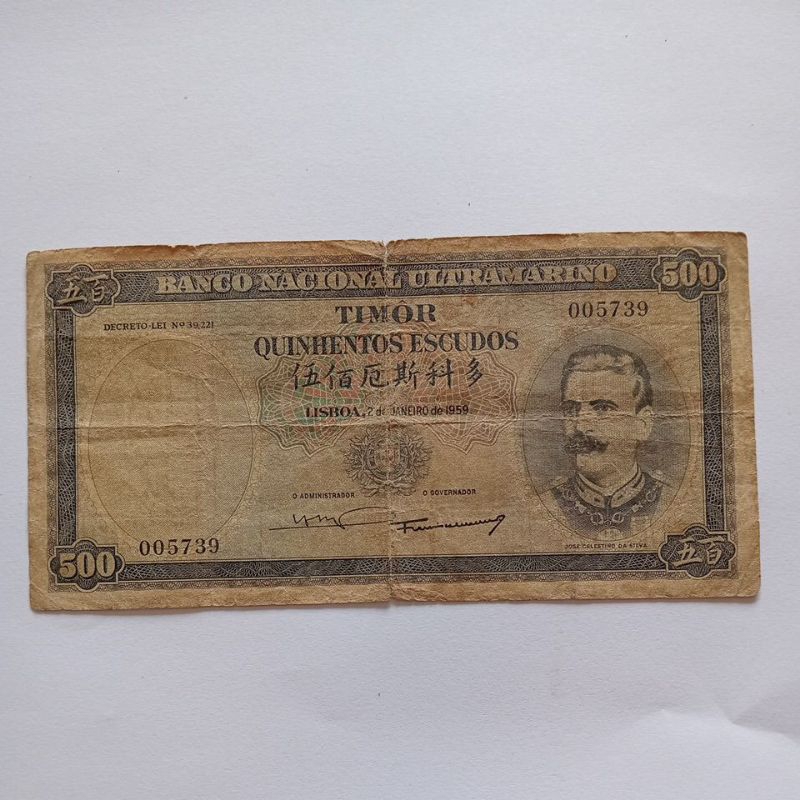 uang kertas 500 Timor 1959