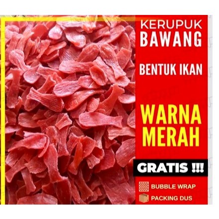 

Kerupuk Ikan Fuji/Kerupuk Bentuk Ikan - Netto250gr