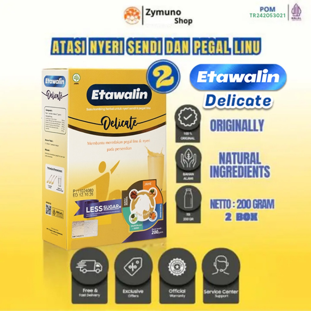 

Etawalin Delicate Susu Kambing Atasi Permasalahan Sendi dan Tulang Original Asli