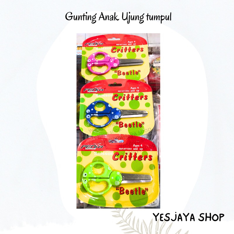 

{1 pc} Gunting Anak Ujung Tumpul Penha / Gunting Kertas Anak / Gunting Kertas Mini Aman Untuk Anak