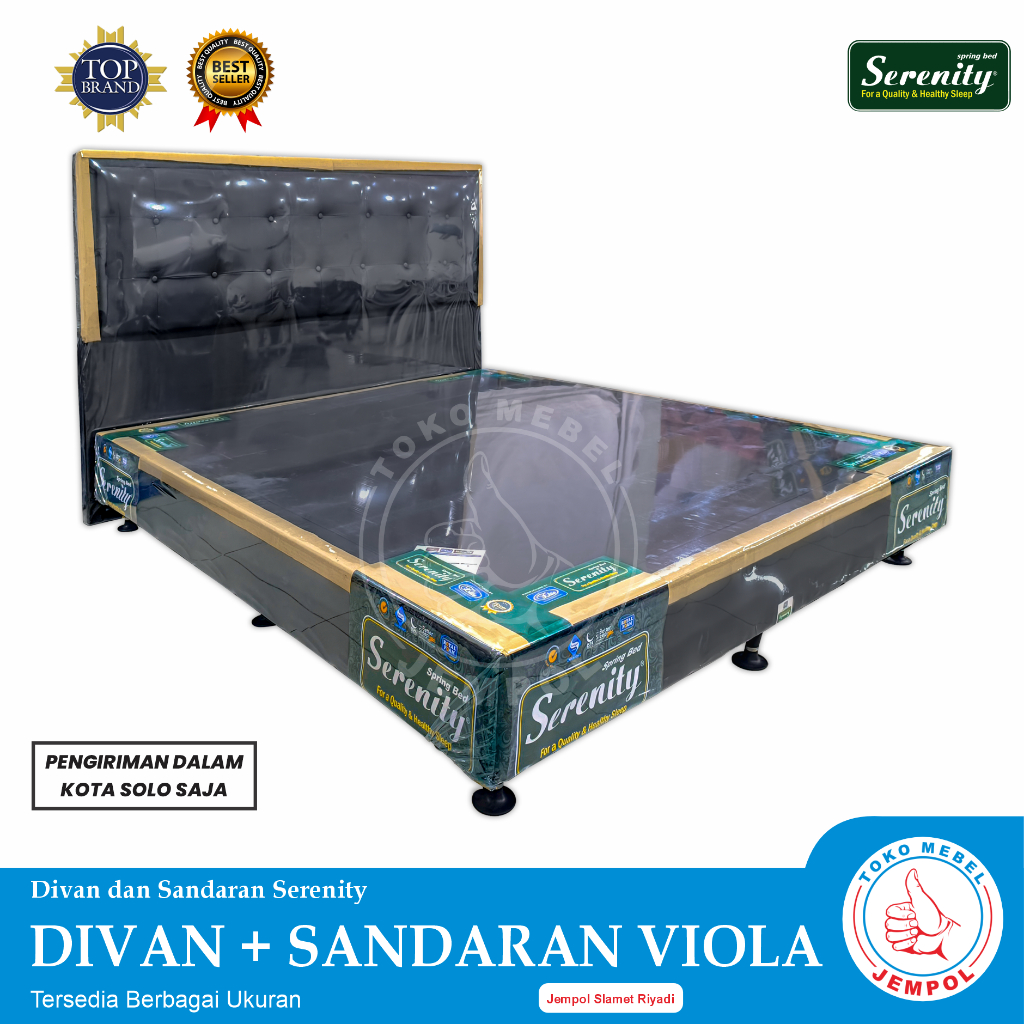 Dipan Divan Serenity + Sandaran Viola / Divan Sandaran Tempat Tidur