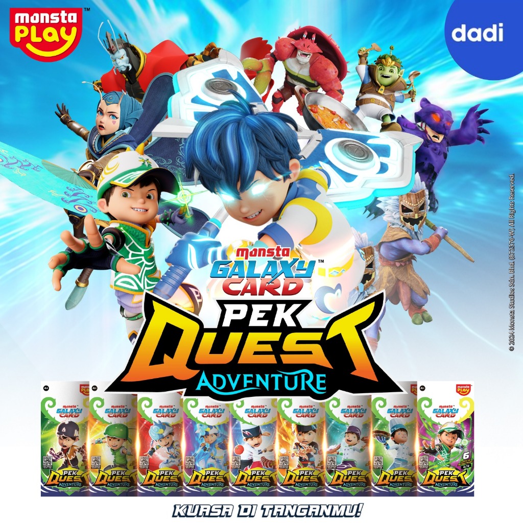 Dadi - BoBoiBoy Galaxy Card Pek Quest Adventure 1 Set - Mainan/Card game