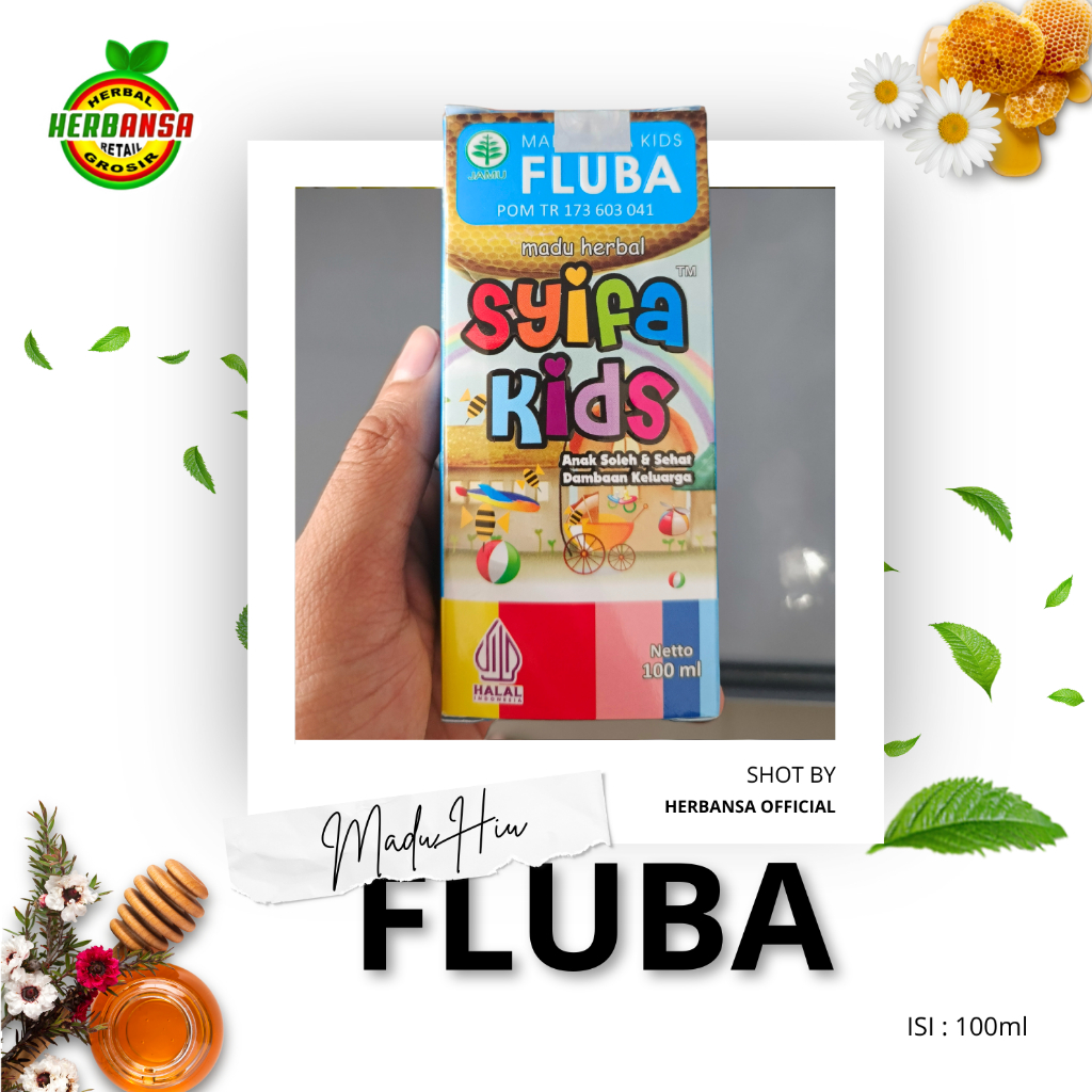 

Madu Anak Syifa Kids Fluba 100ml Madu flu batuk anak herbal alami