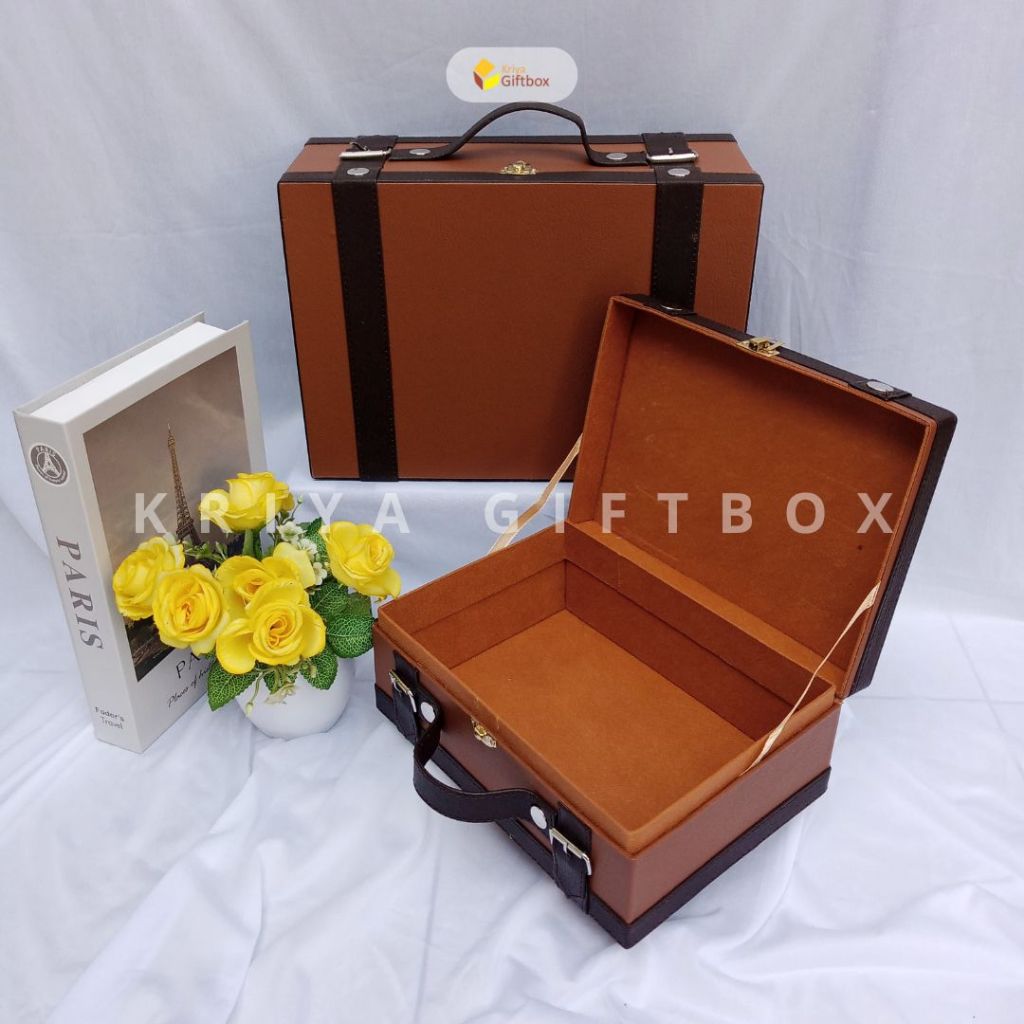 

RB Box Hamper Model Koper Kotak Bahan Kulit Sintetis Murah Hardbox Custom Handmade