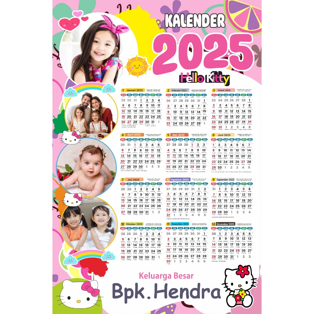 

Kalender foto 2025 / kalender custom foto / kalender dinding foto