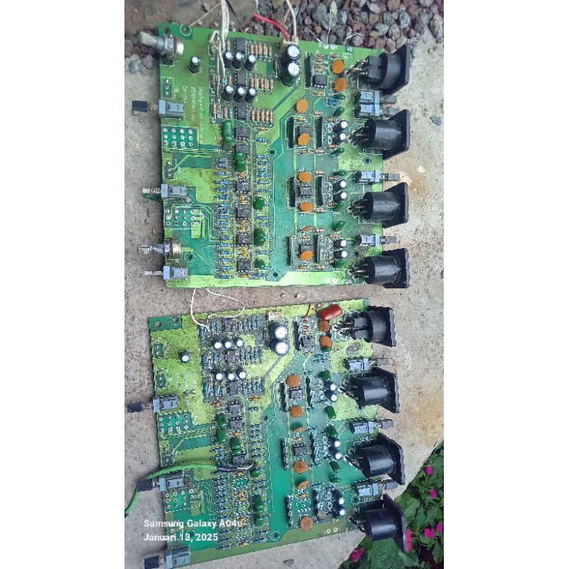 kit pcb crossover aktiv 3 way 2 pcb untuk stereo