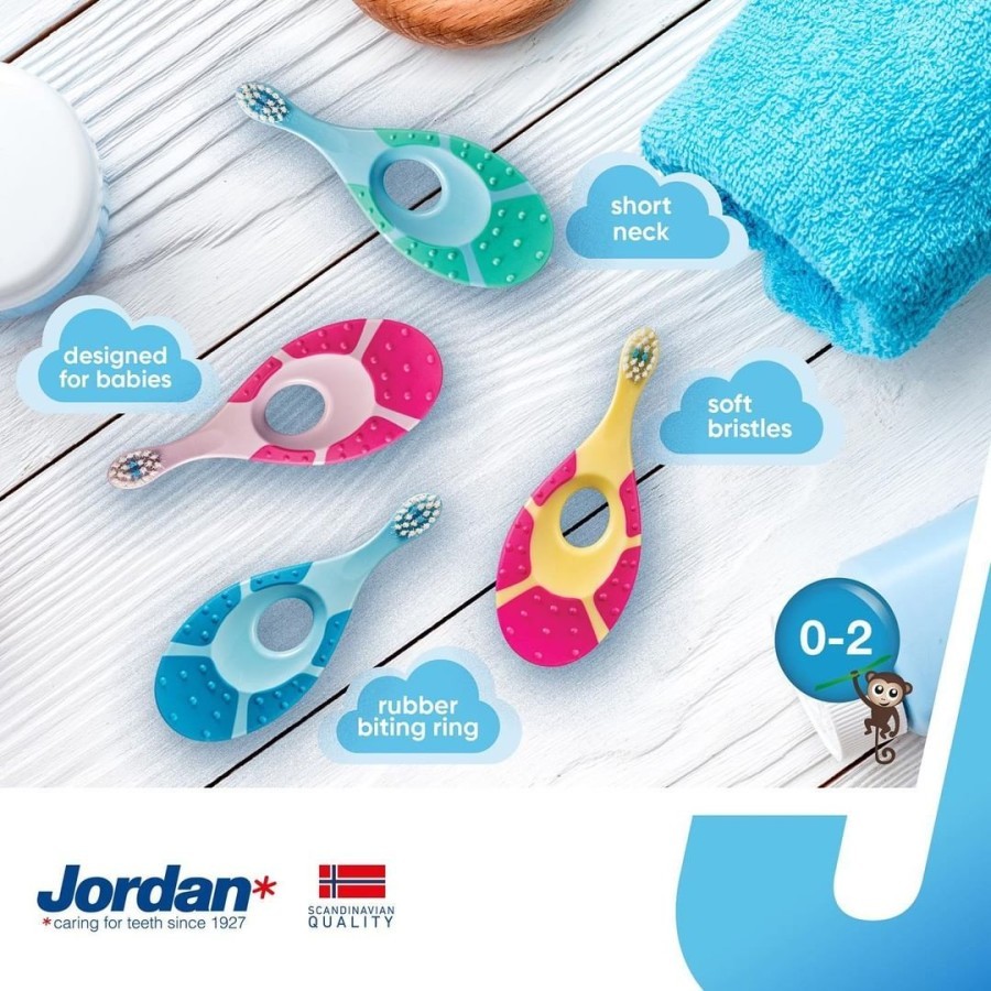 Makassar  JORDAN Sikat Gigi Bayi usia 0-2 tahun / 1-4 tahun / 3-5 tahun Sikat Gigi Bayi Jordan