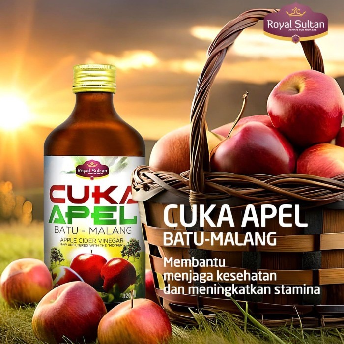 

Cuka Apel Batu Malang Royal Sultan Cuka Apel with the mother - 320 ml