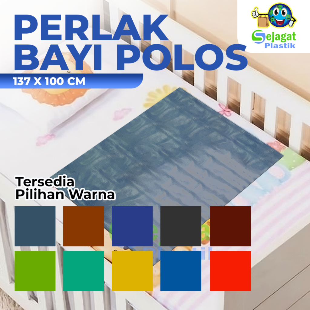 Sejagat Plastik - Perlak Ompol Meteran Perlak Bayi Perlak anti air Polos Perlak motif warna Meteran 