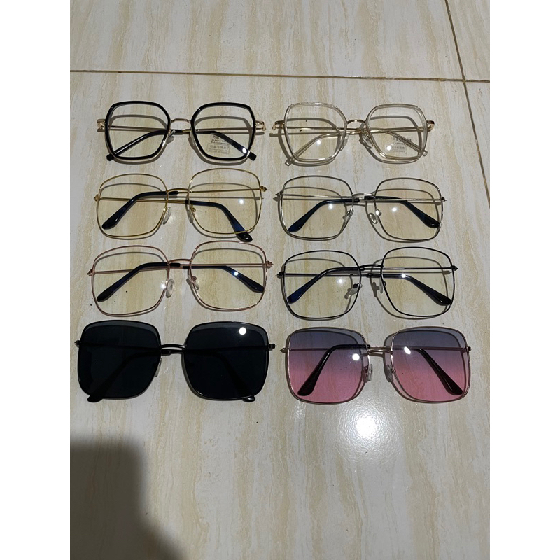 KWAB * KACAMATA FASHION BENTUK KOTAK PRIA WANITA / KACAMATA FASHION KEREN / KACAMATA GAUL / KACAMATA