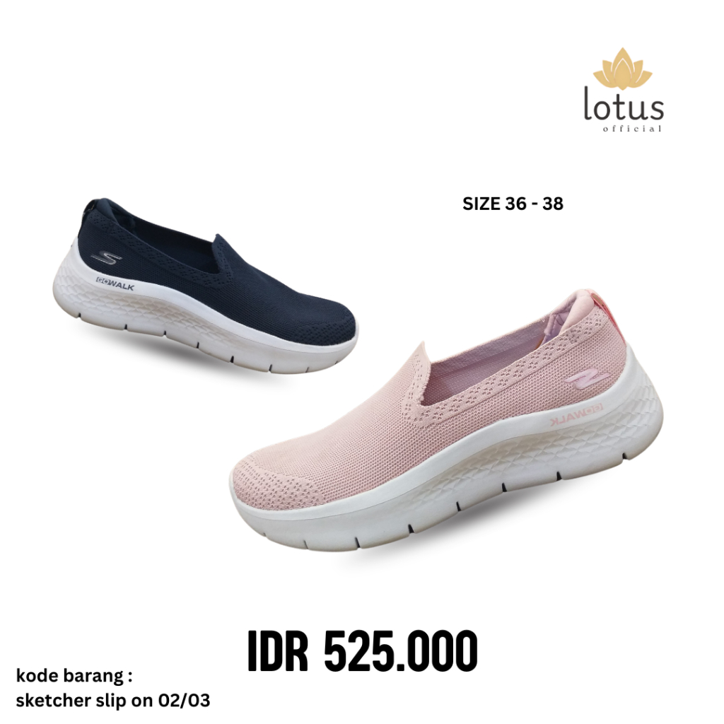 SEPATU WANITA SKETCHER SLIP ON 02/03