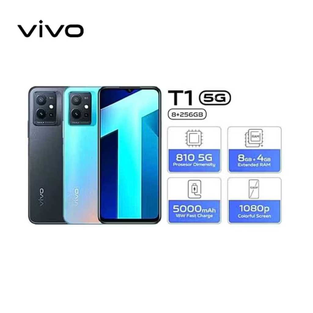 [EX DISPLAY] VIVO T1 5G Ram 8/256GB, Procesor Dimension 810 5G, Baterai 5000 mAh Kelengkapan Fullset