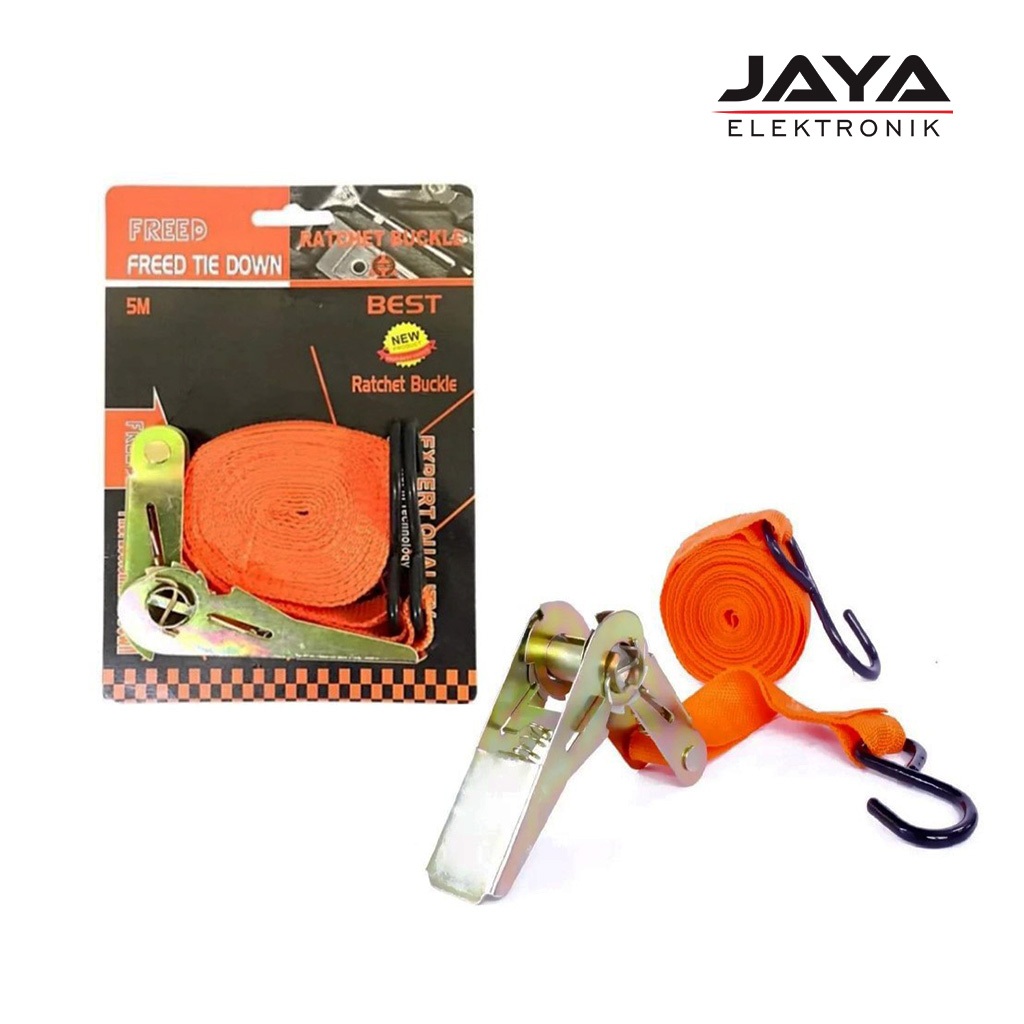 Rachet Tie Down Tali Pengikat Barang Motor 5 Meter Track Belt 5 M