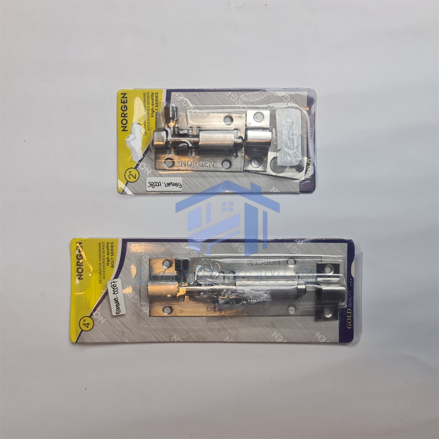 Norgen Grendel pintu Stainless steel