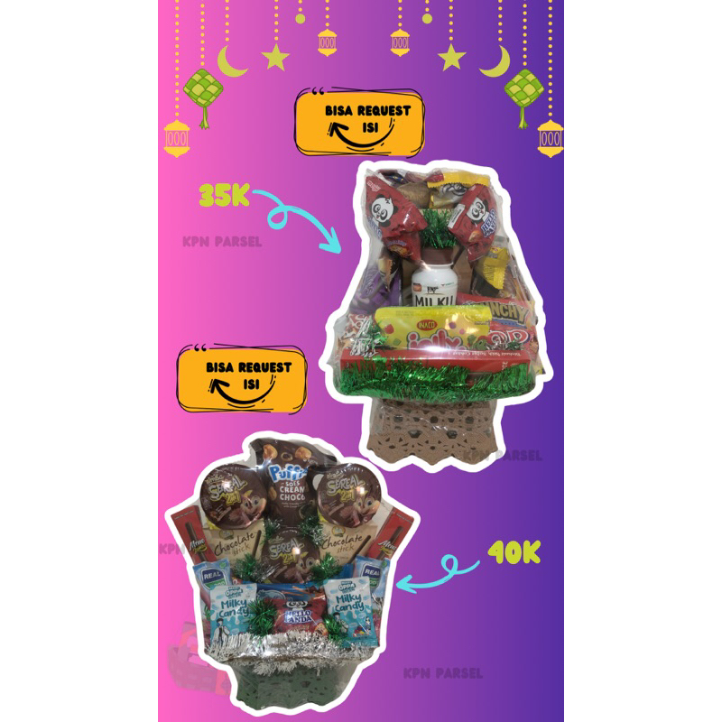 

Paket Bisa Request Isi - Parsel 35K Parsel anak / idul fitri