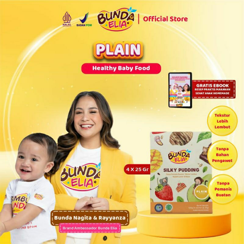 

BBUMBU BUNDA ELIA - SILKY PUDDING MPASI RASA CHOCOLATE,STRAWBERRY,PLAIN