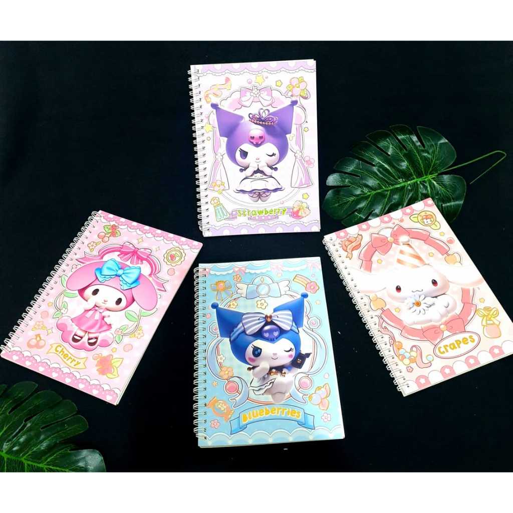 

GYBR Notebook A5 Sanrio series Korumi-morol-mymelodi sanrioimut