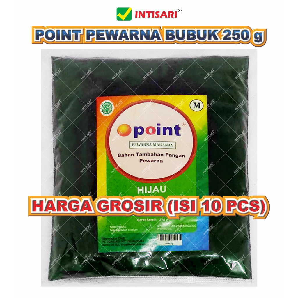 

[GROSIR ISI 10 PCS] PEWARNA BUBUK HIJAU 250 G
