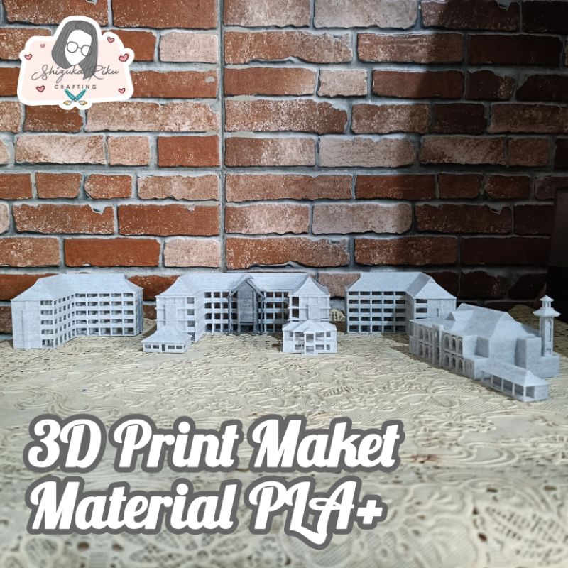 3D Print Maket - Miniatur Bangunan Rumah - Arsitektur Mini - Material PLA+