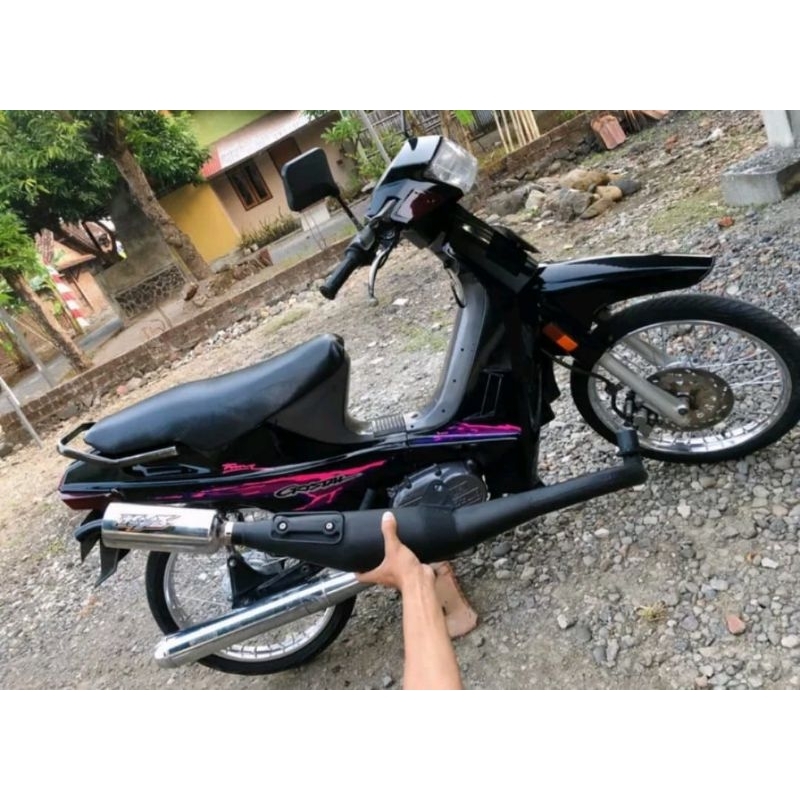 knalpot standar racing crystal biasa KYX Racing