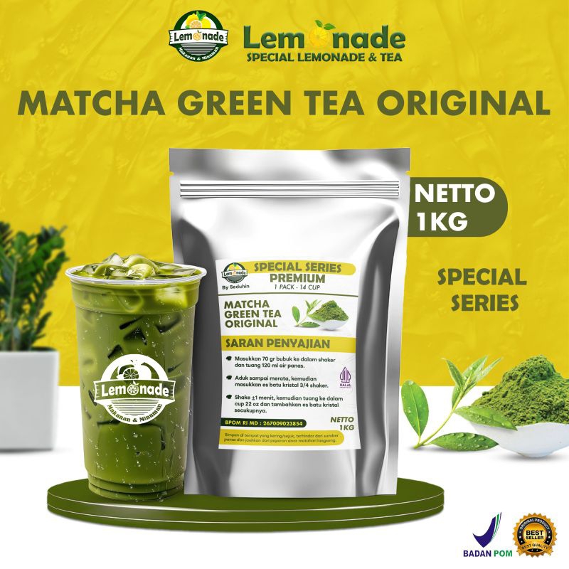 

Minuman Matcha Green Tea Original 1KG / Bubuk Minuman Premium