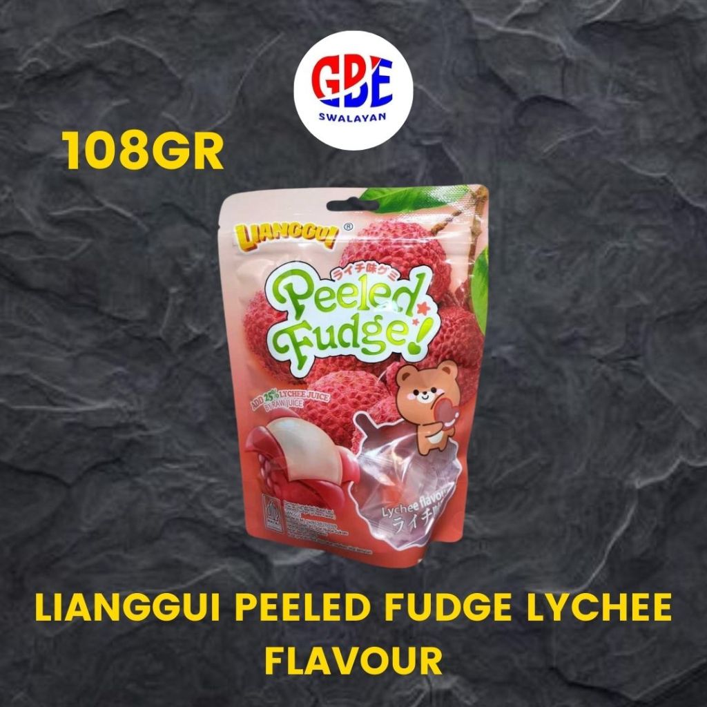 

Lianggui Peeled Fudge / Permen Lunak Jeli Rasa Leci 108gr