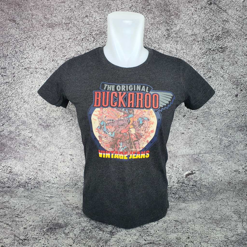Baju Kaos Wanita / Anak BUCKAROO - Size S sd M / Lebar 45 cm - Original - Second
