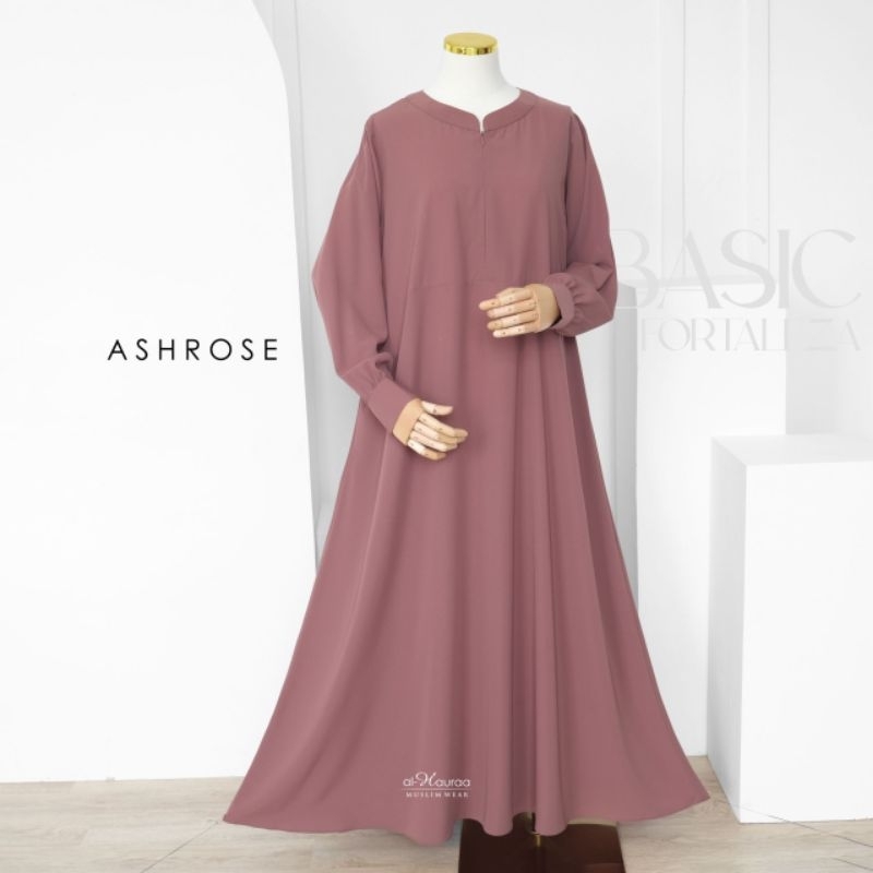 Basic Fortaleza Gamis [Ash Rose] by Al Hauraa