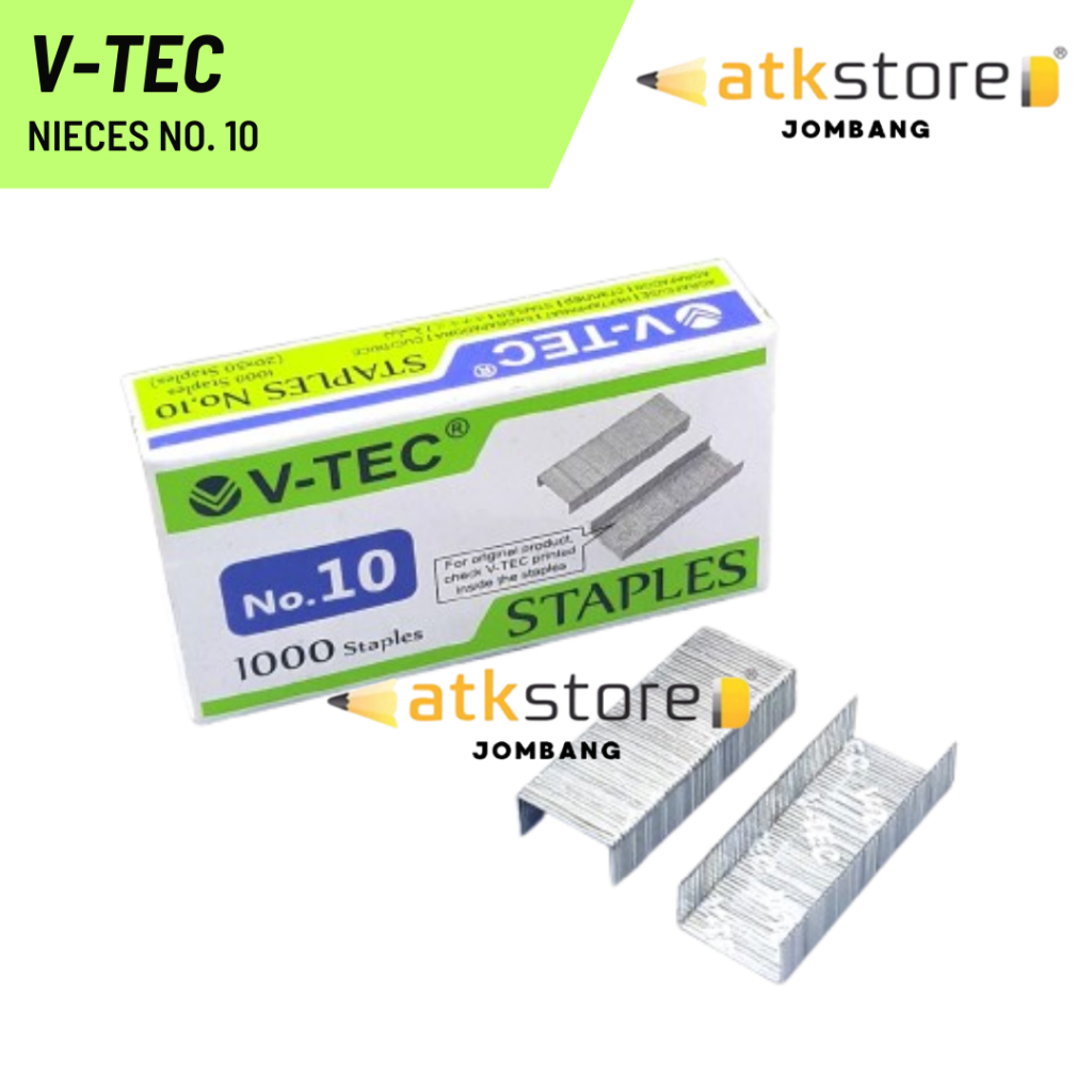 

V-TEC Refill Staples Nieces No.10 Isi Staples / Isi Staples No.10 / Isi Staples Kecil