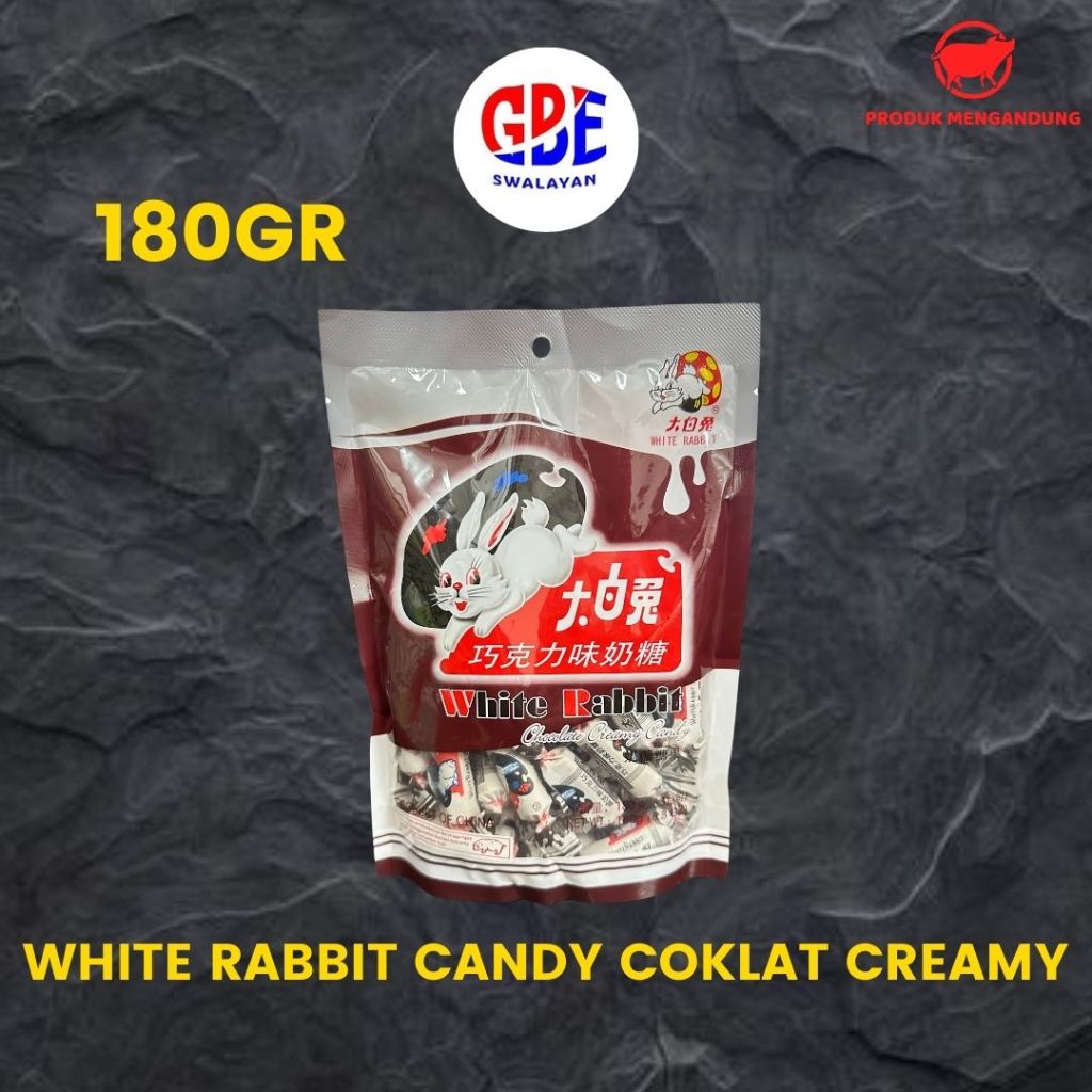 

White Rabbit Chocolate Creamy Candy 180gr ( TIDAK HALAL )