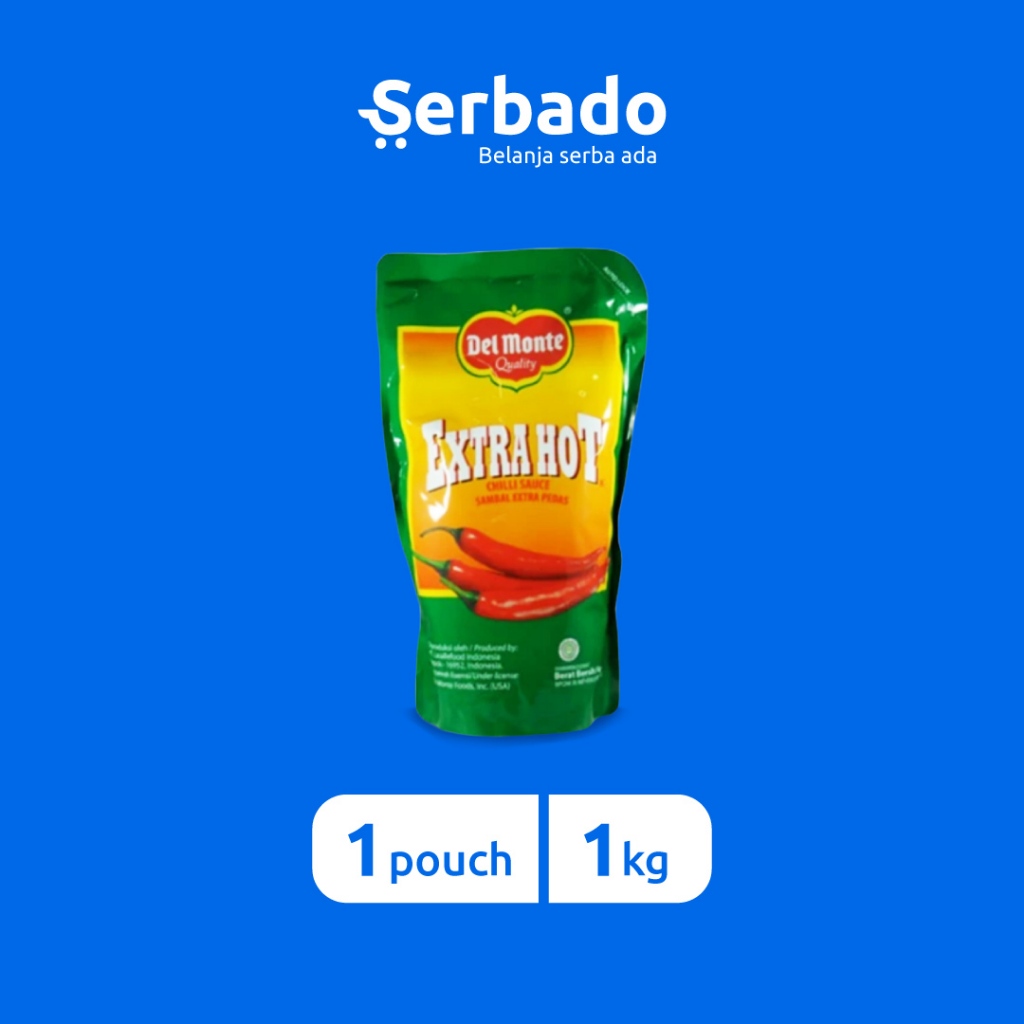 

Delmonte Sambal Extra Hot Kemasan Pouch 1kg