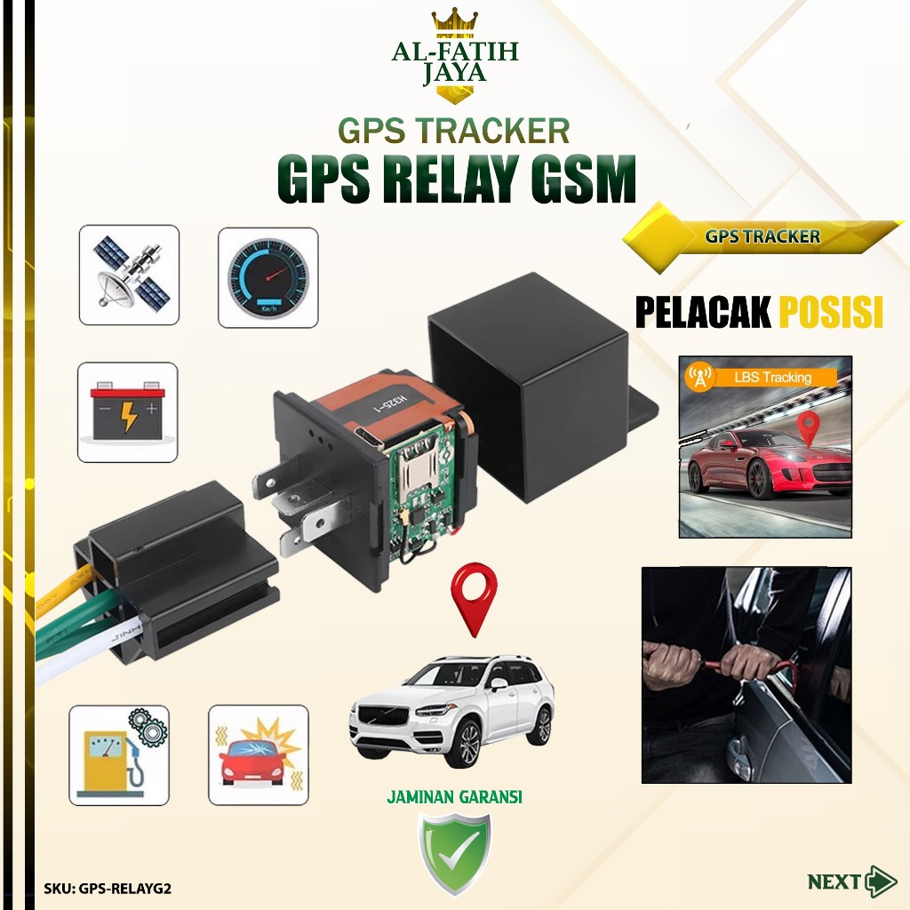 Smart GPS Tracker Relay H325 MV720 Perangkat Pelacak Lokasi Posisi Dan Rekam Suara Voice Recording R