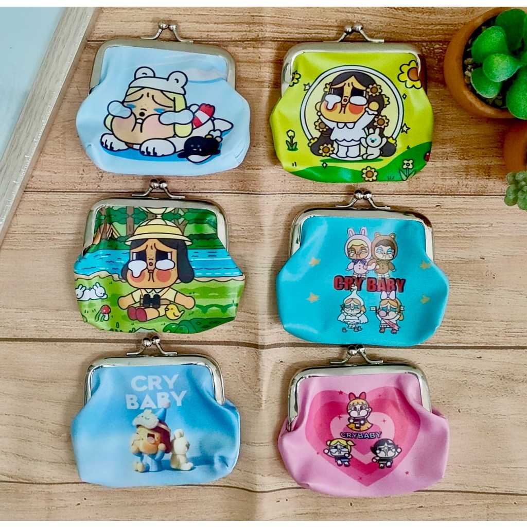 Dompet Koin Wanita - Dompet Koin Jadul Tas Simple - Dompet Motif Cry Baby - Dompet Waterpoof