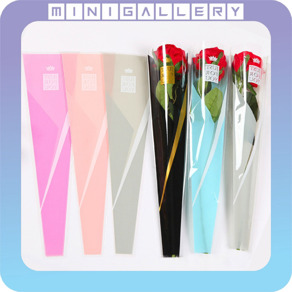 

Isi 50 Lembar Plastik Single Flower Stalk Rose Bungkus Bunga Buket Satuan Wisuda Tangkaian SF18