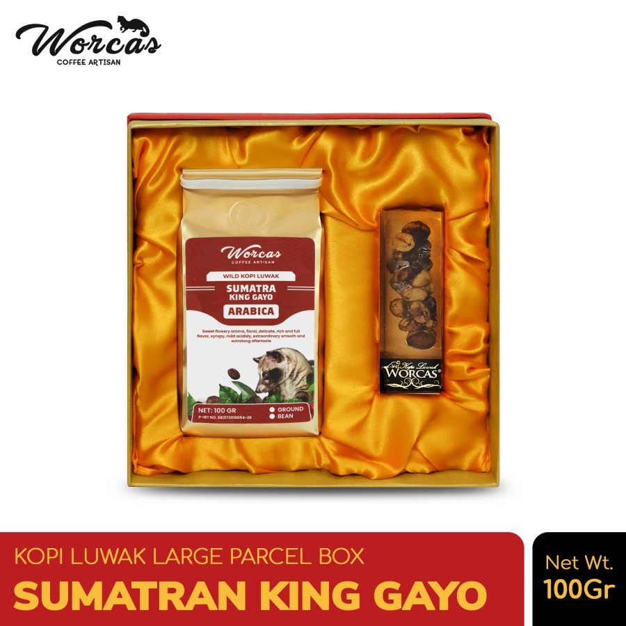 

WORCAS Kopi Luwak Liar Sumatran Gayo Large Gift Box (ACRYLIC)