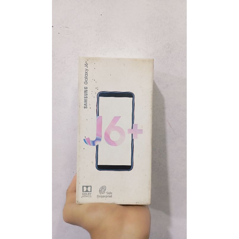 "BACA DENGAN SEKSAMA" Box Samsung Galaxy J6+ | 3GB/32GB | Warna Black/Hitam | (SECOND) (HANYA BOX TA