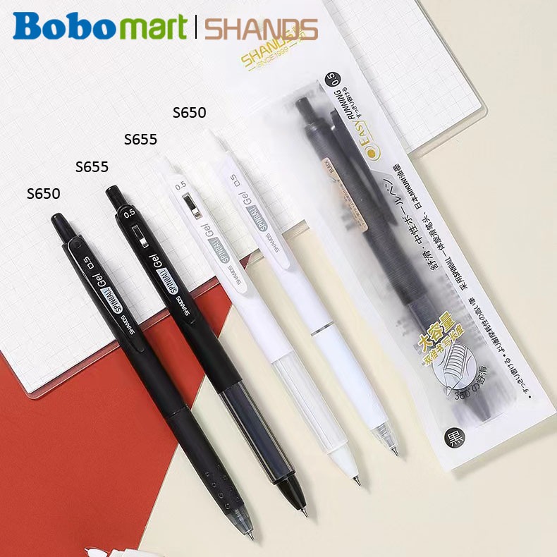 

BOBOMART S650-12 SHANDS 1 PCS PULPEN CETEK GEL PEN BOLPOIN ALAT TULIS SEKOLAH MURAH