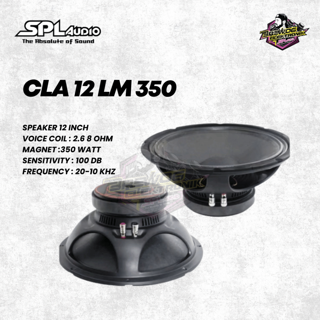 SPEAKER 12 INCH CLA BY SPL 12LM350 ORIGINAL BREWOG SPL AUDIO