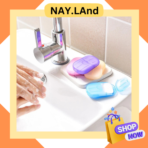 NAYLAND SABUN KERTAS TRAVELING / SABUN PORTABLE  / SABUN CUCI TANGAN KERTAS / SABUN KERTAS SERBAGUNA