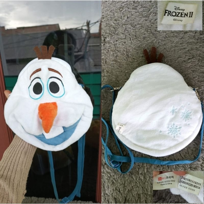 Tas Boneka Olaf Original Disney Frozen Limited Edition Muat Hp/ Makeup
