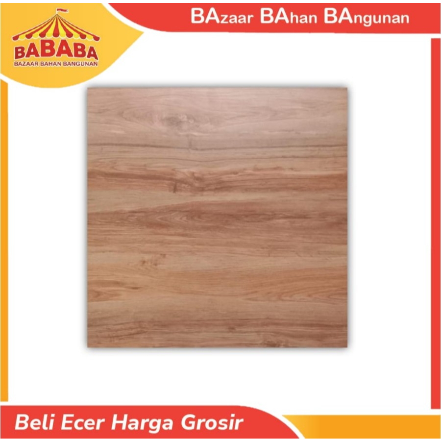 Keramik Lantai Aversa Motif Kayu 50x50 Borussia Coklat