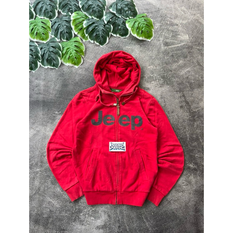 ZIP HOODIE JEEP MERAH ORIGINAL