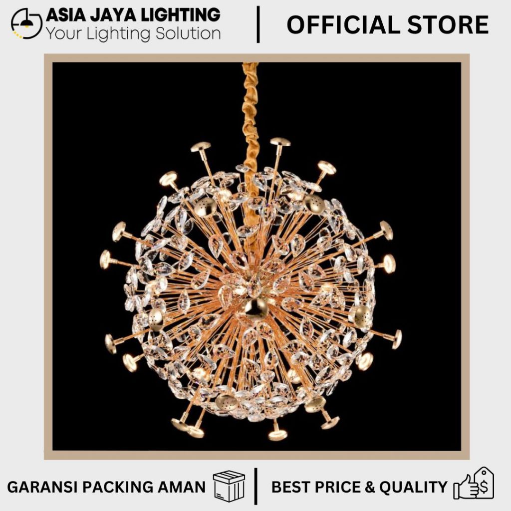 LAMPU GANTUNG KRISTAL / LAMPU KRISTAL HIAS / LAMPU KRISTAL GANTUNG / CHANDELIER KRISTAL / LAMPU KRIS