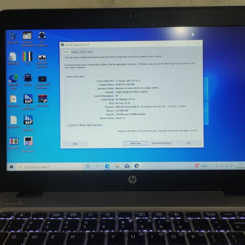 Hp Elitebook 745 Amd Pro A10